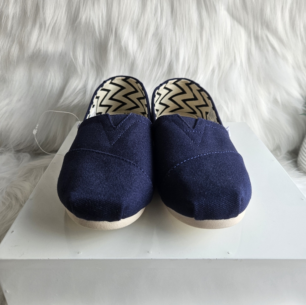 TOMS Alpargata Slip-On Flats – Navy Blue – Women’s Size 6 (New Without Tags) - Picture 6 of 8